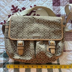 Coach Brown Signature Crossbody Bag